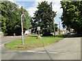 The Green at East Rudham with the village sign in PE31 8RD