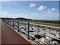 Promenade and sea defences at Sandylands in LA3 2BE
