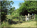 Field and footpath gate in IP31 1DH