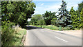 View north along Hopton Road (B1111) in IP22 2RQ
