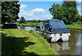 Boat moored along the Trent & Mersey Canal in ST18 0JW