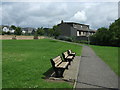 Path with benches, Blackridge in EH48 3SF