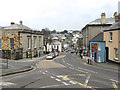 Downhill and north on Turf Street, B3268, Bodmin in PL31 2DG