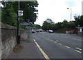 Bus stop and shelter on Queensferry Road (A90) in EH4 6JG
