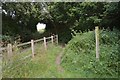 Public footpath from Salt Line to Hassall Green in CW11 4XT