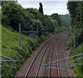 Railway line towards Kidsgrove railway station in ST7 1NZ
