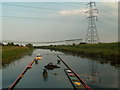 Powerlines over River Lark in CB7 4UP