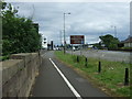 Cycle path beside the A89, Newbridge in EH28 8SH