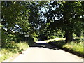 Entering Thornham Magna on Thornham Road in Thornham Magna