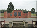 The War Memorial wall at Old Catton in NR6 7LJ