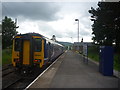 Rails To Whitby : A Middlesbrough Bound Train At Battersby Junction Station in TS9 6LT