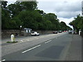 Bus stop and shelter on Queensferry Road (A90) in EH4 7NE