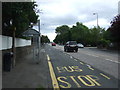 Bus stop and shelter on Hillhouse Road (A90) in EH4 4FA
