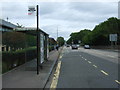Bus stop and shelter on Ferry Road (A902) in EH4 2PB
