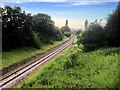 Railway at Farington Moss (North) in PR4 4LE