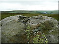 Recess on the top of Robin Hood's Penny Stone in HX7 8TG