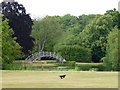 Bridge and lake at Thornhaugh Hall in Thornhaugh
