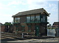 Signal box on level crossing, Brandon in IP27 0PH