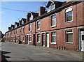 Sutton-in-Ashfield - terrace on west side of York Street (from NE) in NG17 4GZ