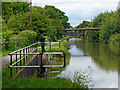 Looking north along the Trent & Mersey Canal in ST6 4PP