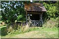 Lychgate at Tedstone Delamere church in HR7 4PS
