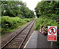 West Wales Line railway towards Pembroke from Lamphey station in SA71 5NN