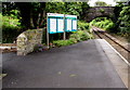 Information boards on Lamphey railway station in SA71 5NN