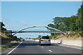 Footbridge over the A46 near Flintham in Flintham