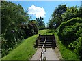 Steps leading up to Roman Park in G61 4DD