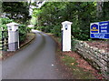 Entrance drive to Lamphey Court Hotel, Lamphey in SA71 5PE