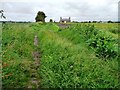 Public footpath heading north-east, Burscough Moss in L40 4AR