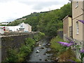 Ebbw Fach River, upstream from Chapel Street, Six Bells in NP13 1BT