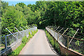 Narrow bridge carrying Mayles Lane over the Fareham to Botley railway line in PO17 5GG
