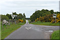Road junction near Balmore in Nairn