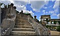 Bowood House: Steps from the lower terrace in SN11 0LY