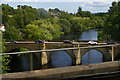 Yarm Bridge and River Tees, glimpsed from the railway viaduct in TS16 0GU
