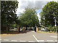 Cemetery entrance, Westerfield, Ipswich in IP4 3BG