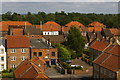 Yarm, The Old Market, from the railway viaduct in TS15 9ED