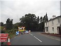 One way traffic on Church Road, Windlesham in GU20 6PA