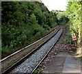 Railway towards Kilgetty from Narberth railway station in SA67 8TY