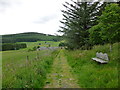 Path and bench at Roughpark in AB36 8US