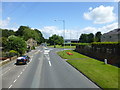 Roundabout at Altham on the A678 in BB5 5UJ