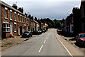 Looking South along Main Street, Helperby in YO61 2PS