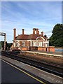 Market Harborough Station building from Platform 2 in LE16 7PS