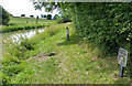 Milepost along the Grand Union Canal in NN6 6ZF