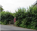 Postbox at the entrance to the Old Post Office, Catbrook Road, Catbrook in NP25 4QD