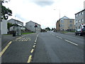 Bus stop and shelter on South Street (B8084) in EH48 3GA