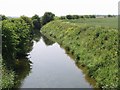 View SW along the Little Stour from footbridge in CT3 4BP