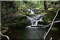 Waterfalls in the woods in BL6 7EP