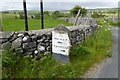 Milestone at the end of Church Road, Linton in BD23 5HQ